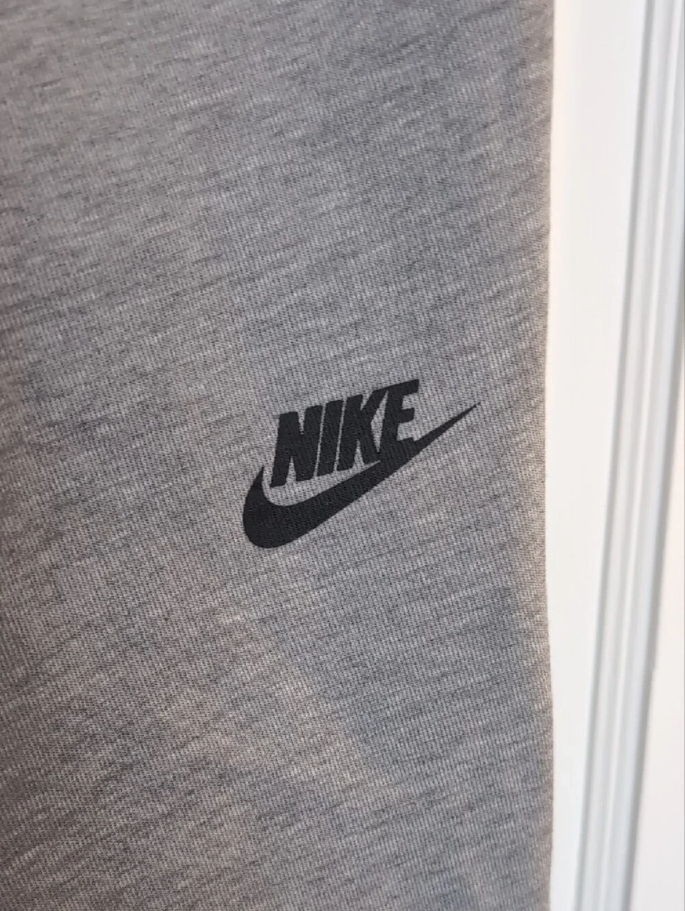 Nike Gray Joggers with Black Side Stripe And Large Stash Pocket